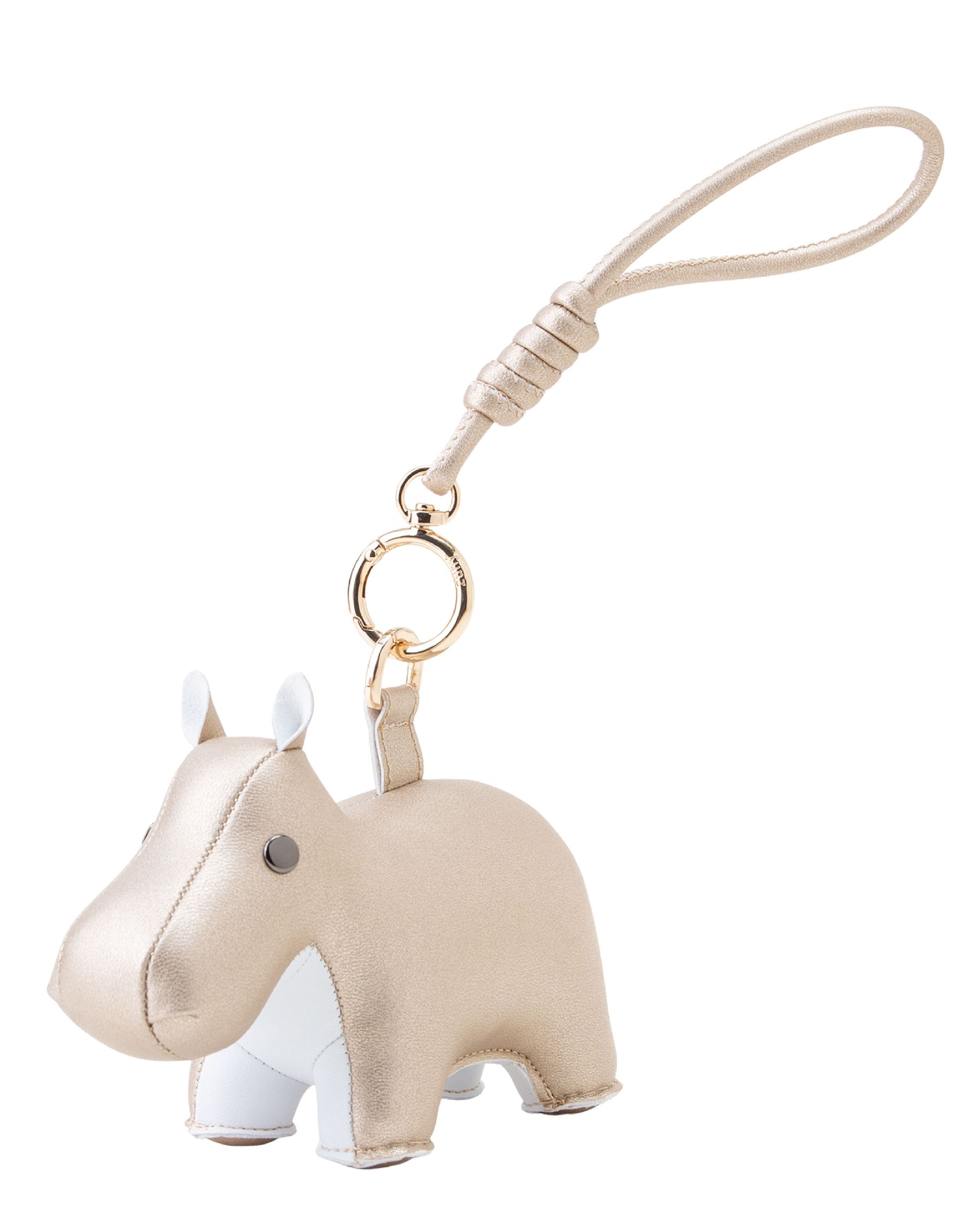 Bag Charm Hippo Gold/White Züny