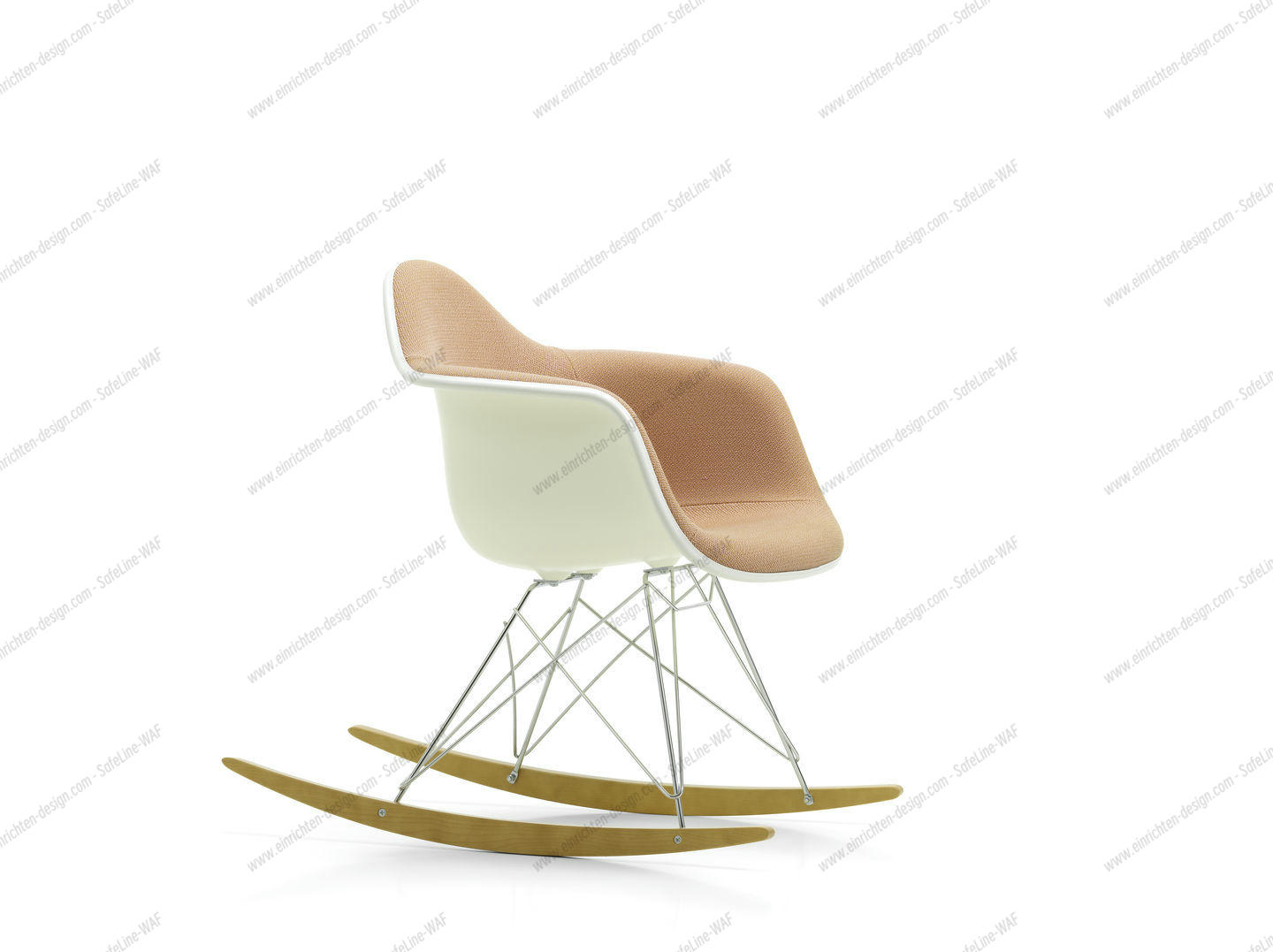 Eames Plastic Armchair RAR Rocking Chair Fully upholstered Vitra