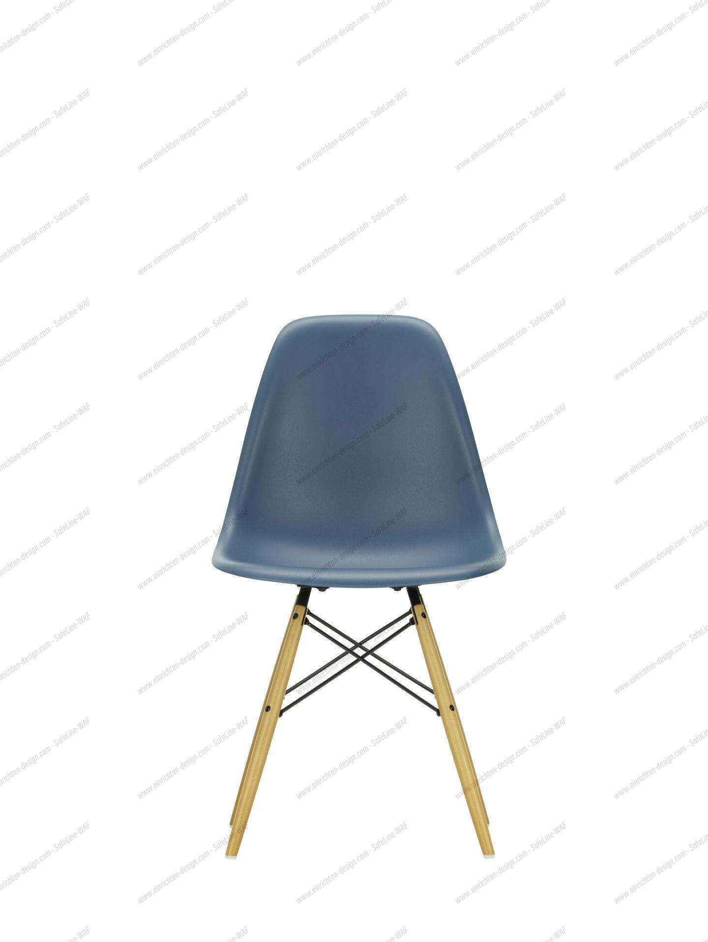 Eames Plastic Side Chair DSW Chair Vitra Maple yellowish-Deep black