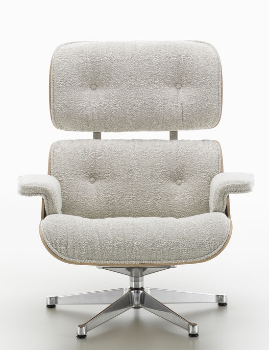 Eames Lounge Chair & Ottoman armchair PREFERRED COMBINATION Nubia, cream sand, polished, cherry wood