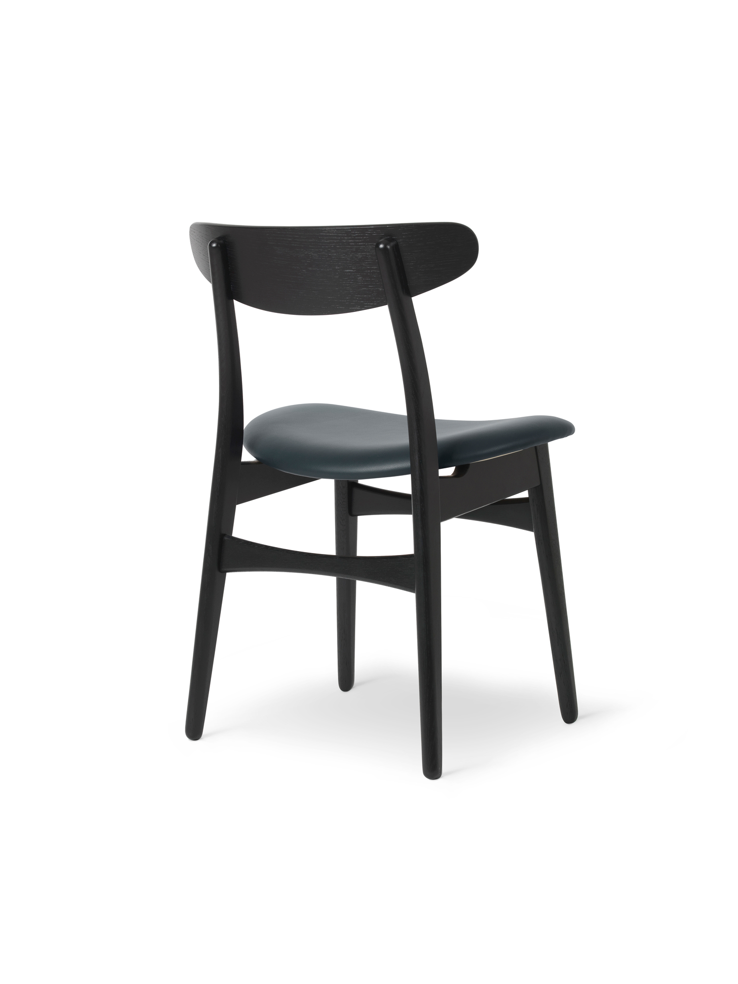 CH30P Chair upholstered Carl Hansen &amp; Søn Frame oak black Seat Thor 350
