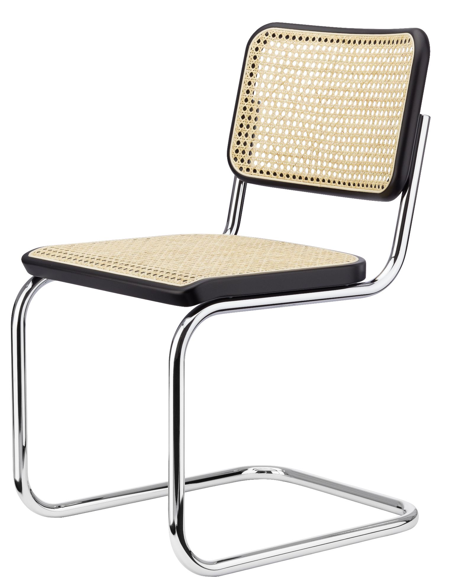S 32 V Tubular steel classic cantilever chair Thonet black - chrome 