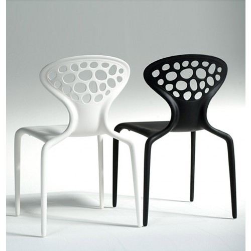 Supernatural chair perforated back set of 4 Moroso