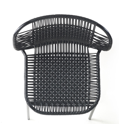 Cielo Stacking Chair Outdoor ames Black - Black