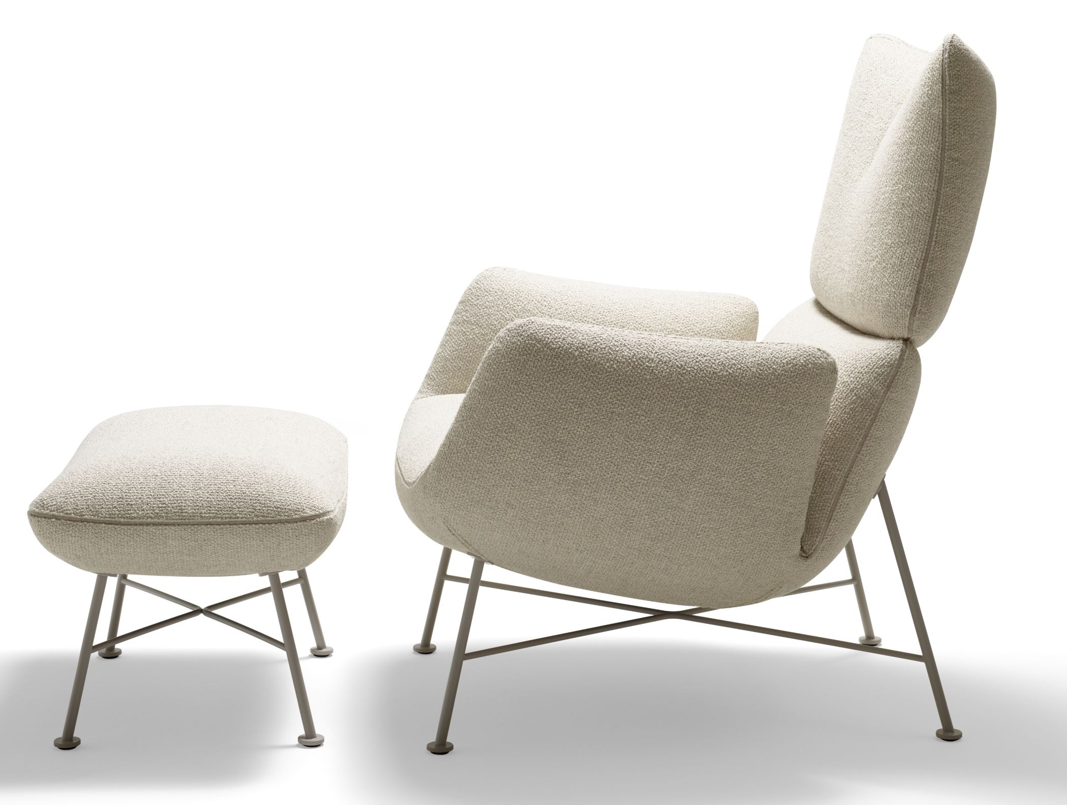 Jalis Lounge Stool 4-leg Wire frame Cor