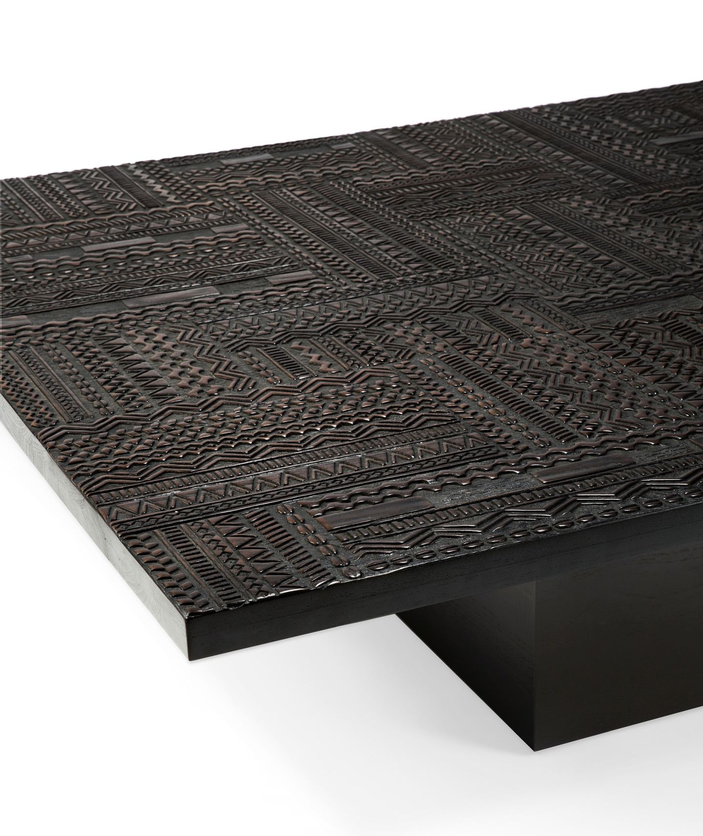 Tabwa Blok Coffee Table Teak Black Ethnicraft