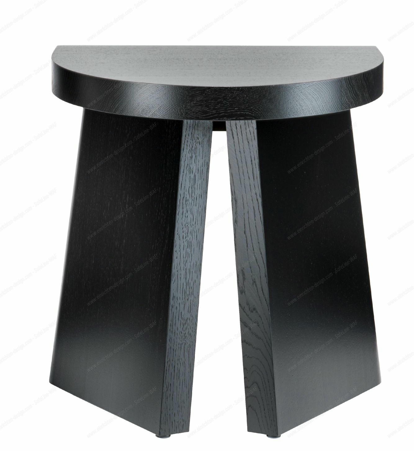 Portao stool Favius Oak stained black