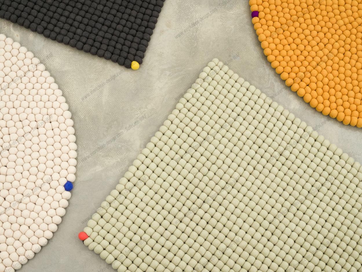 Big One Rectangular Felt carpet 140 x 200 cm myfelt