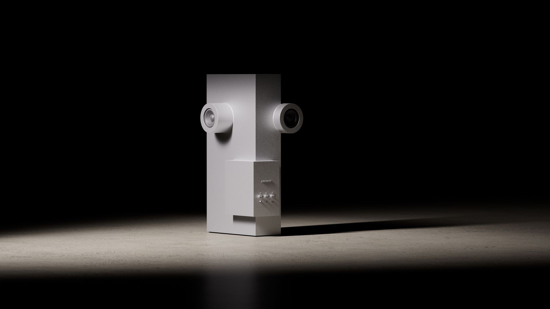 Brutalist Loudspeaker Transparent