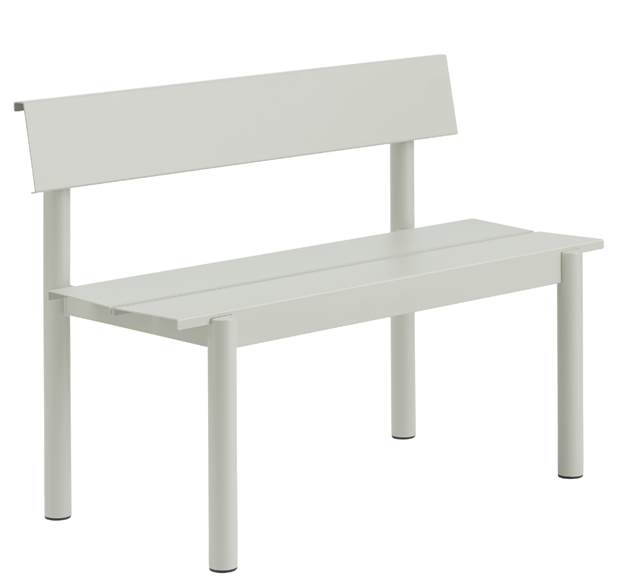 Linear Steel Bench Outdoor bench with backrest 110x34 cm Muuto 
