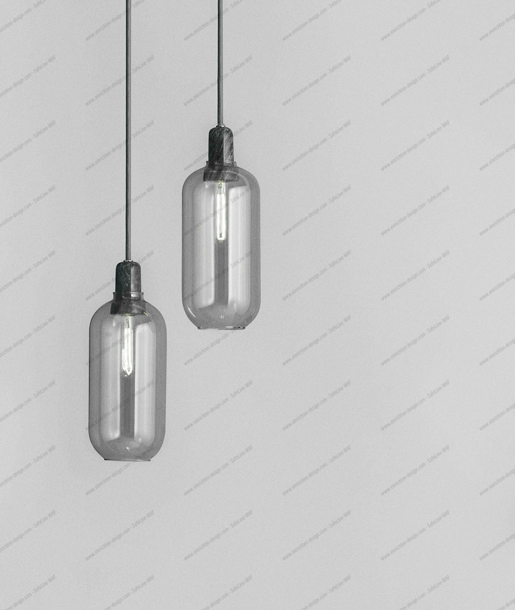 Amp Lamp Pendant light Normann Copenhagen Smoke/Black Ø 11,2 cm