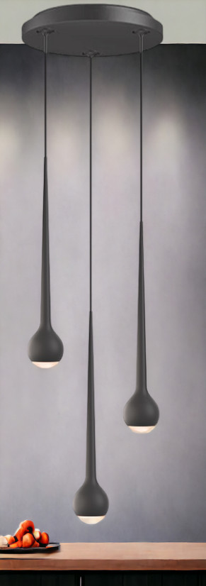 Falling Sun Water pendant light Grau