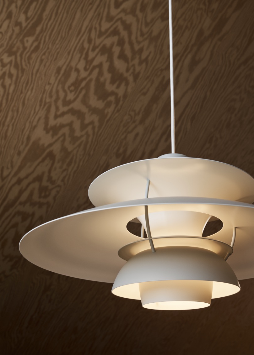PH 5 Monochrome Pendant light Louis Poulsen Dusty Indigo