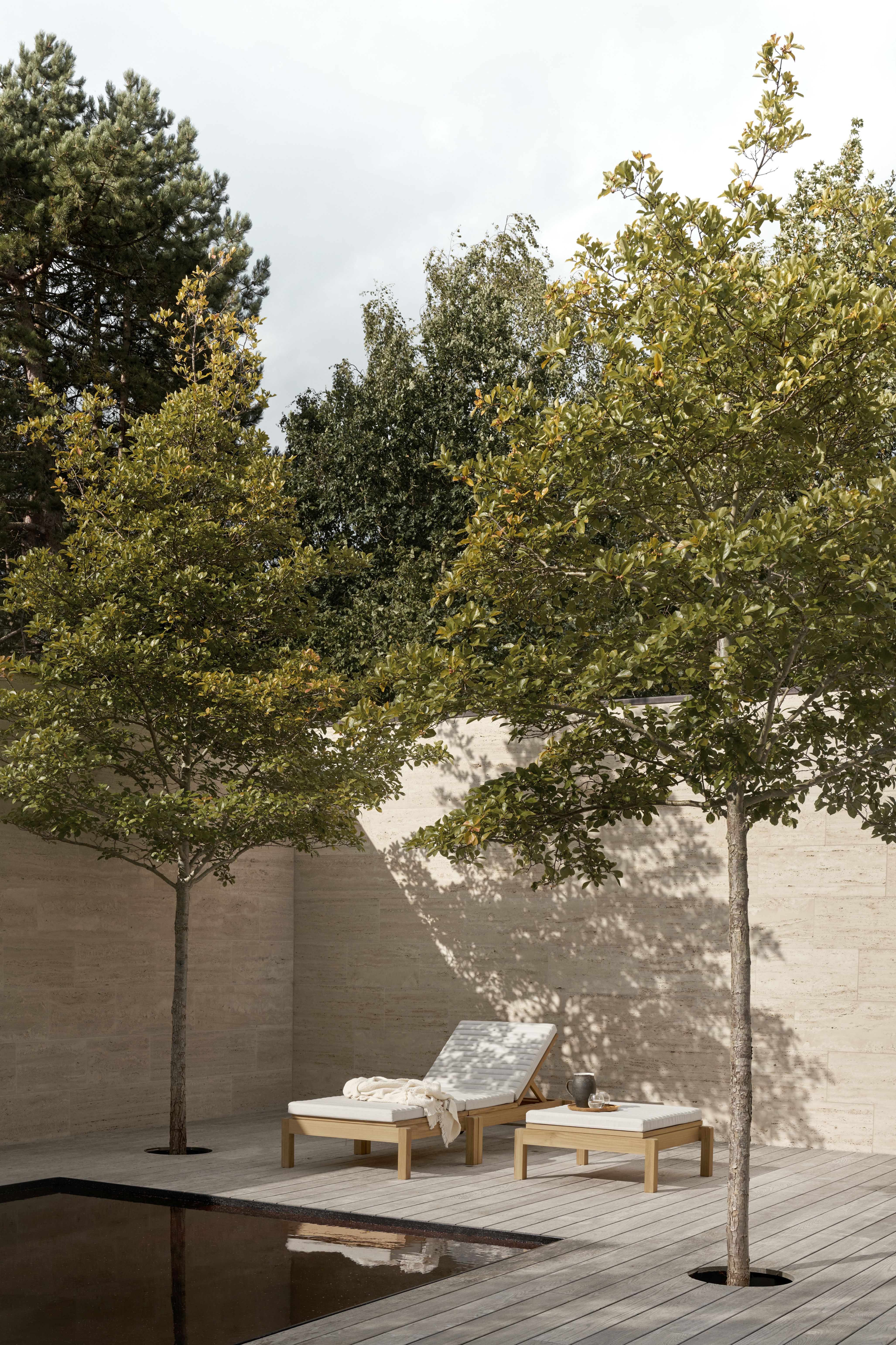 AH604 Garden Lounger Teak Outdoor Carl Hansen & Søn
