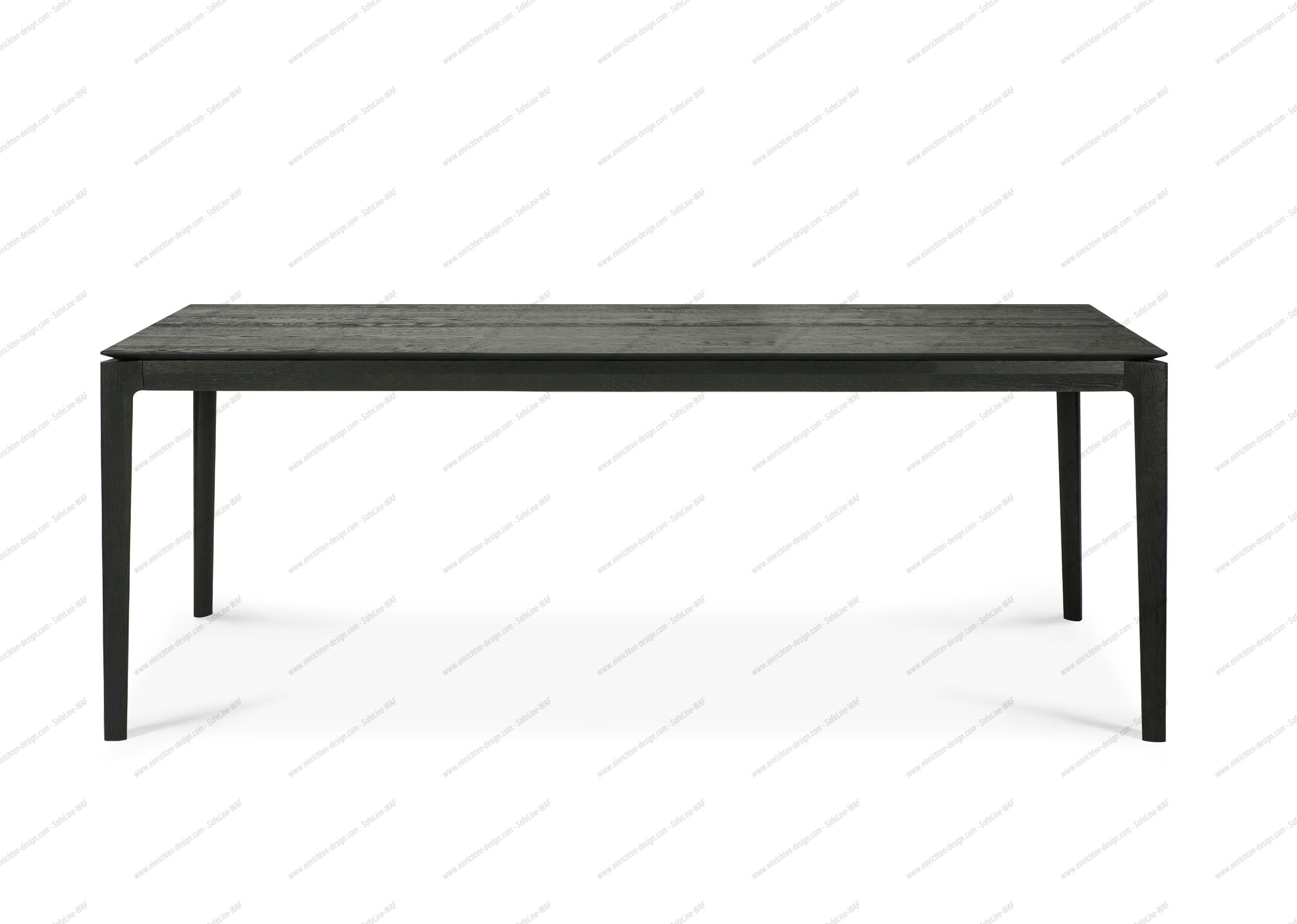 Bok extendable Table oak black - rectangular Ethnicraft