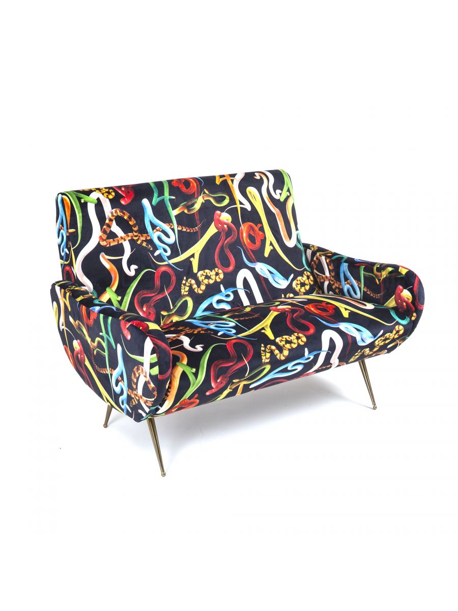 Toiletpaper 2-seater sofa Snakes Seletti