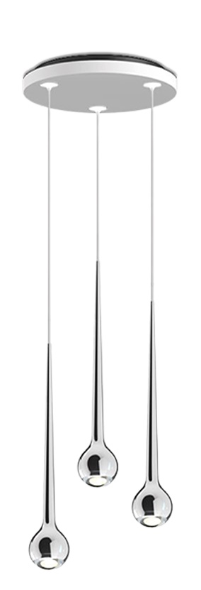 Falling Sun Water pendant light Grau