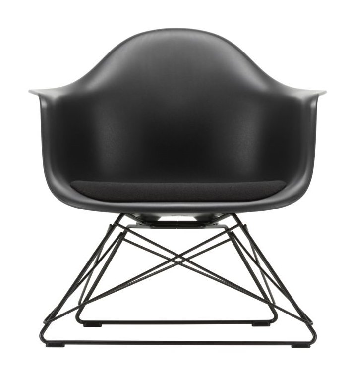 Eames Plastic Arm Chair LAR Chair with seat cushion Vitra