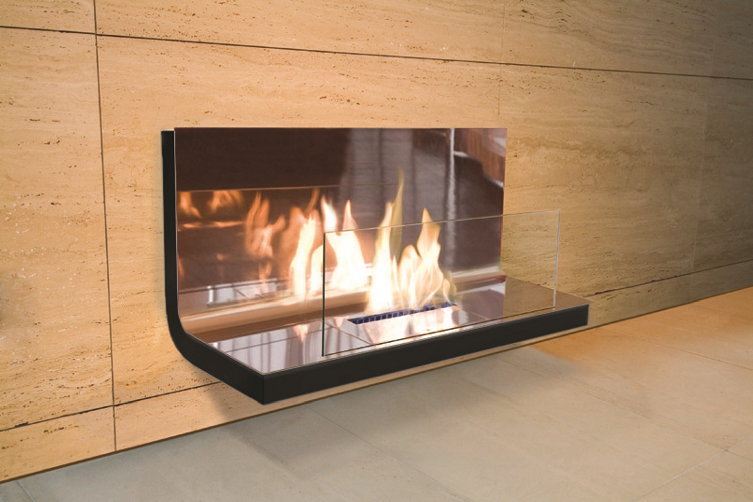 Wall Flame 1 Ethanol Fireplace Radius