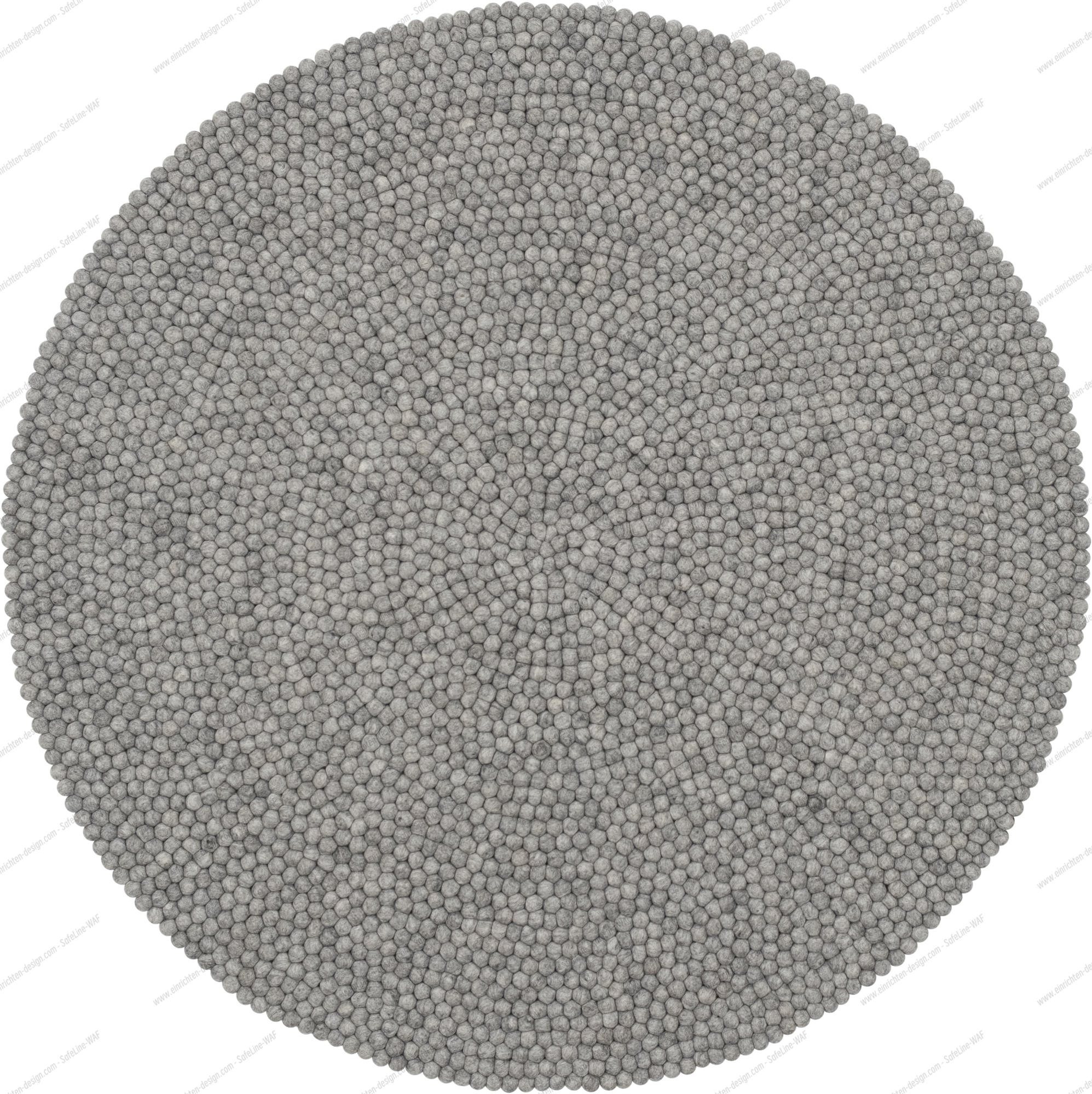 Felt ball Carpet round 160 cm myfelt Carl