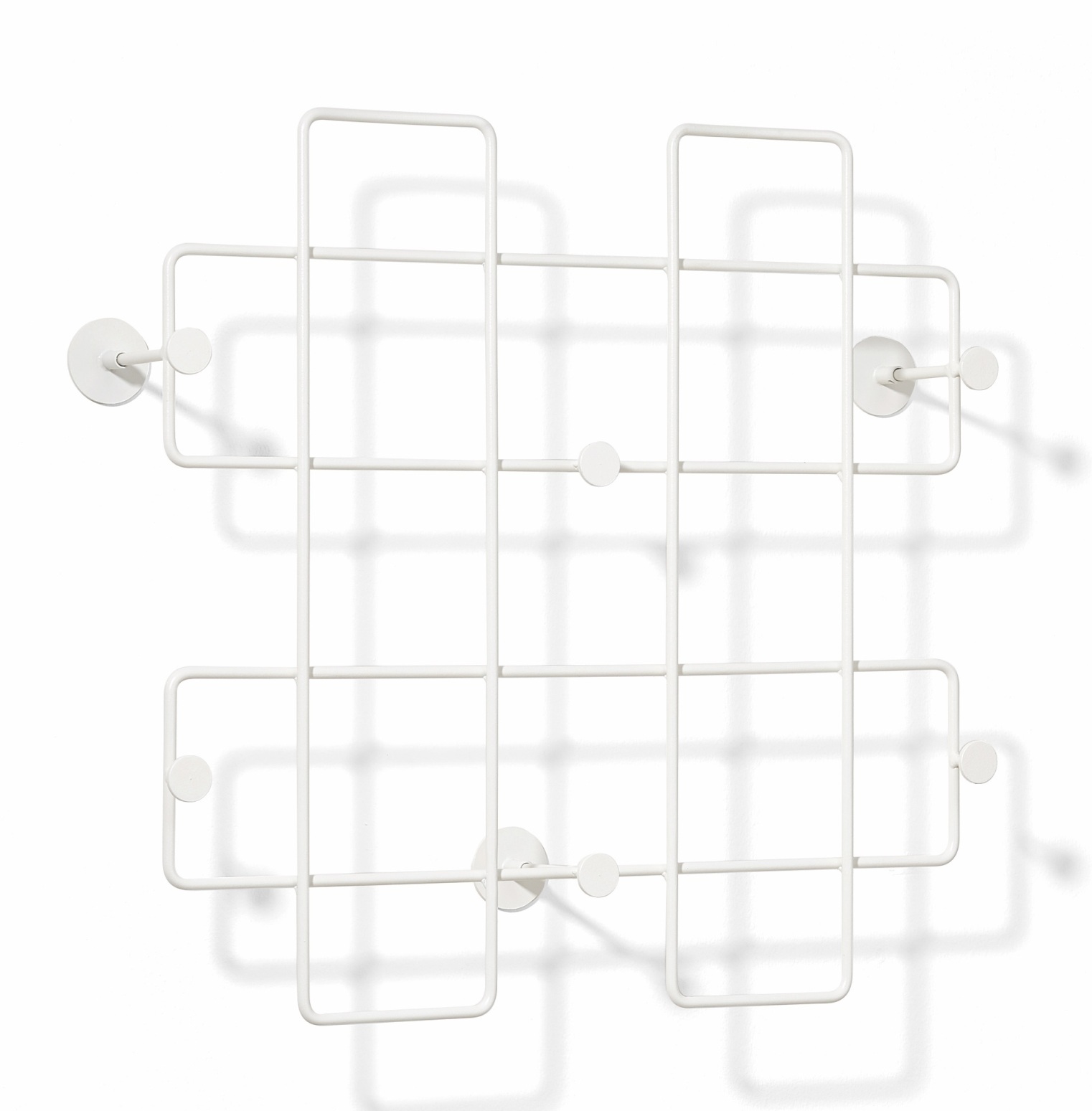 Bazar wall coat rack large white Richard Lampert