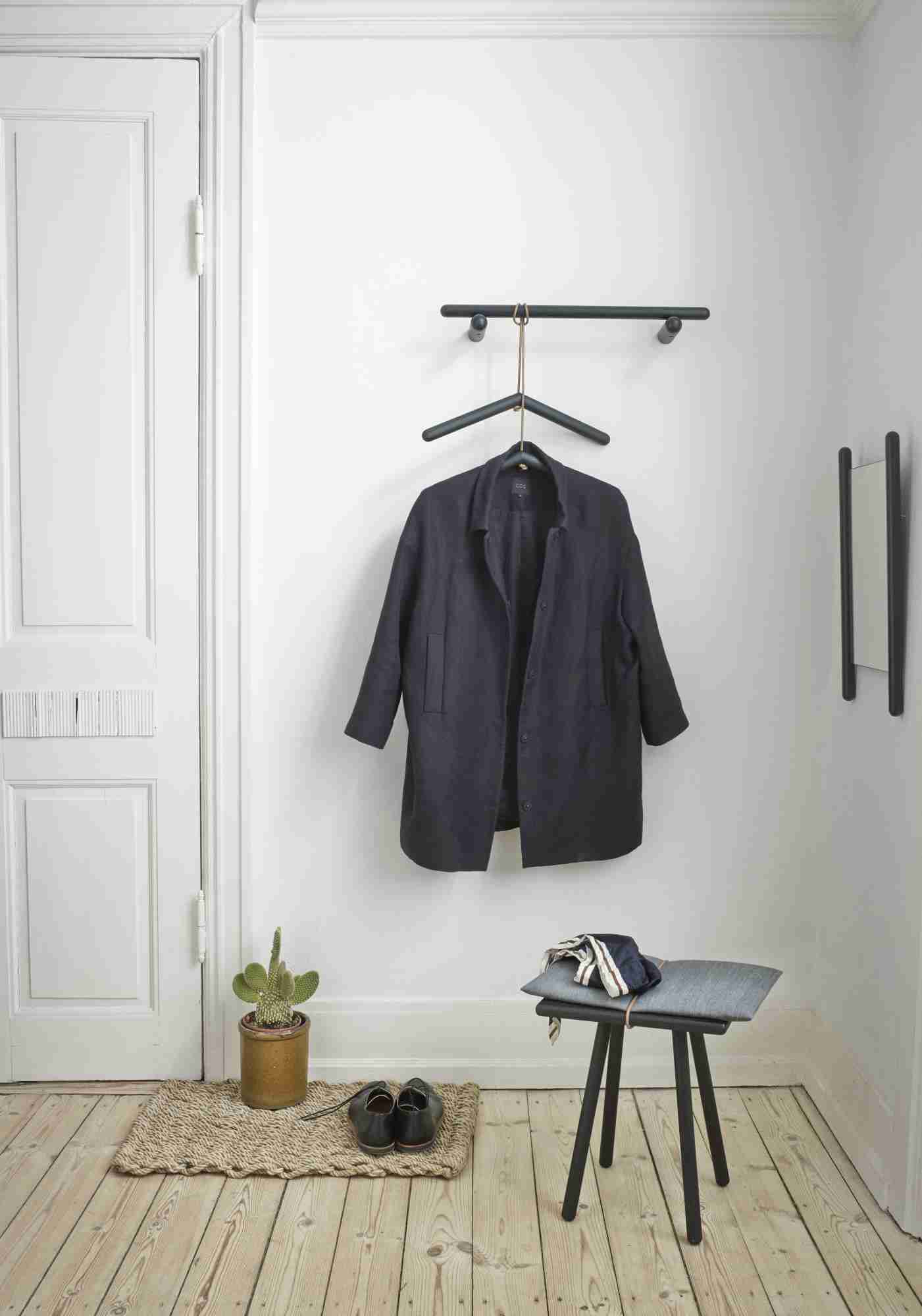 Georg Stool black lacquered oak stool Skagerak by Fritz Hansen