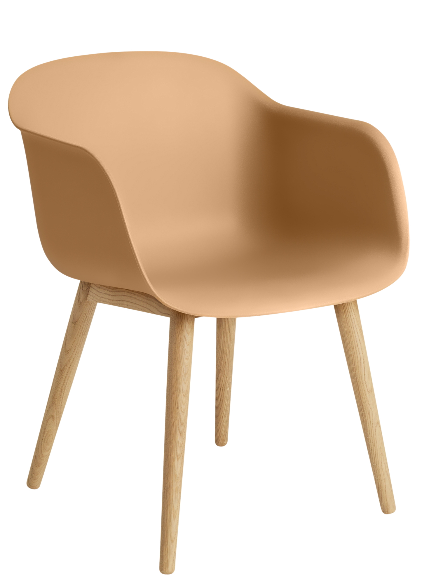 Fiber Armchair Wood Base Chair Muuto