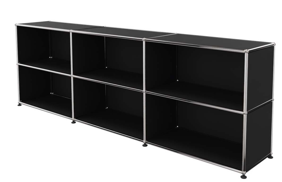 USM Haller Shelf H 75 cm Graphite black - FAST DELIVERY