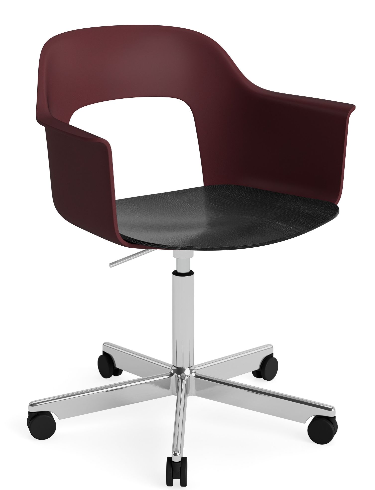 Layout Armchair 242 Armchair 4-star base gas lift with swivel function Hay