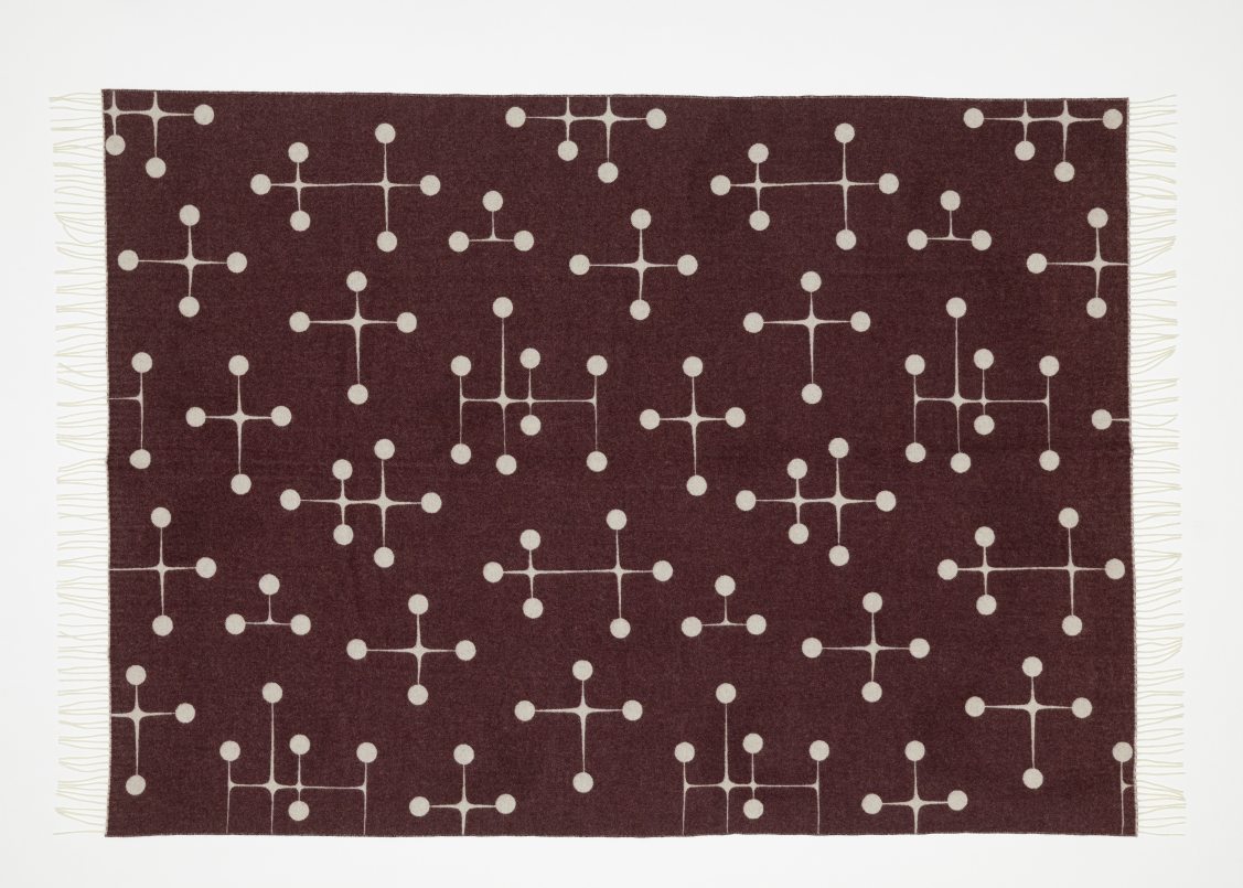 Eames Wool Blanket Bordeaux Wool Blanket Vitra LIMITED EDITION 
