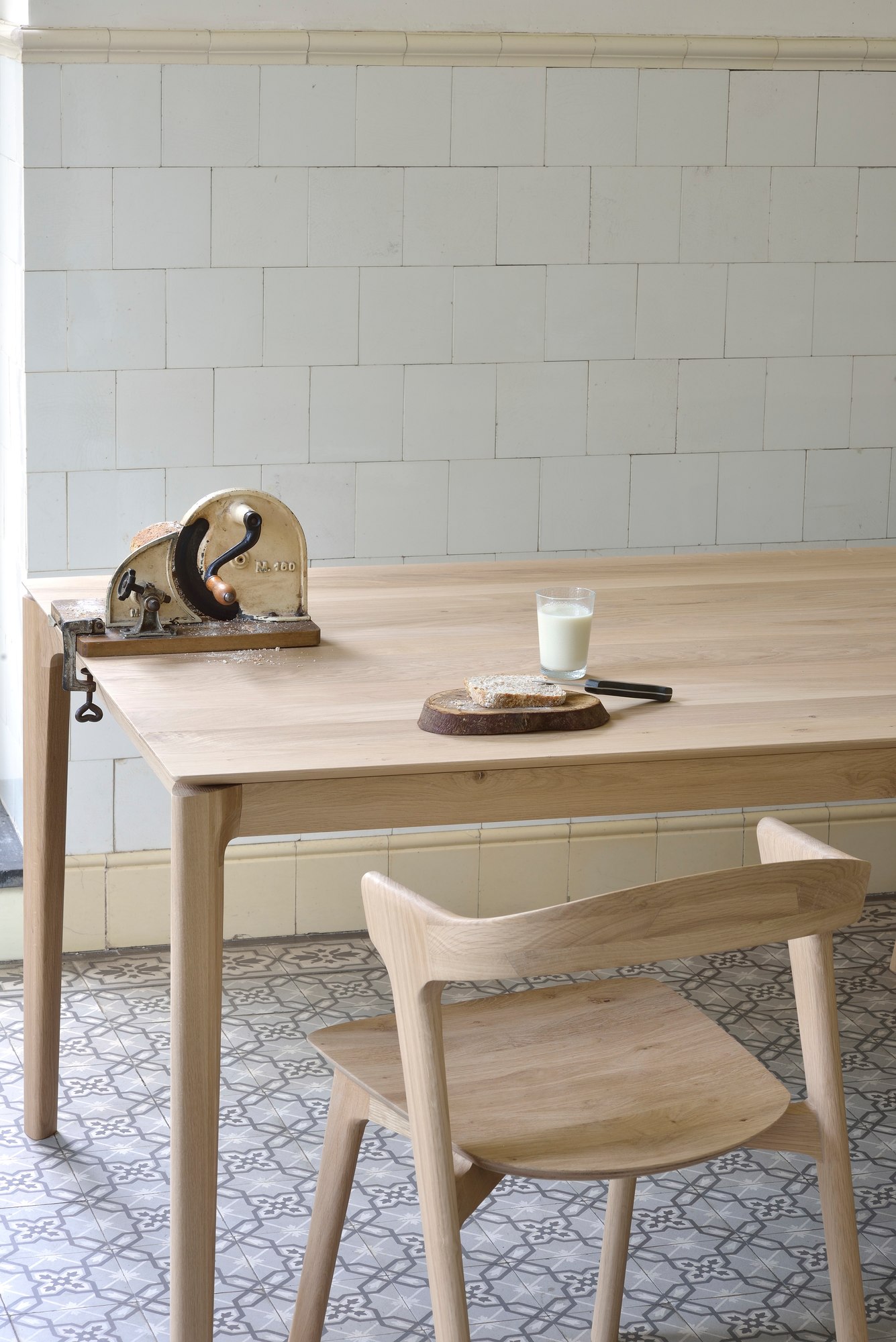 Bok chair oak without armrests Ethnicraft