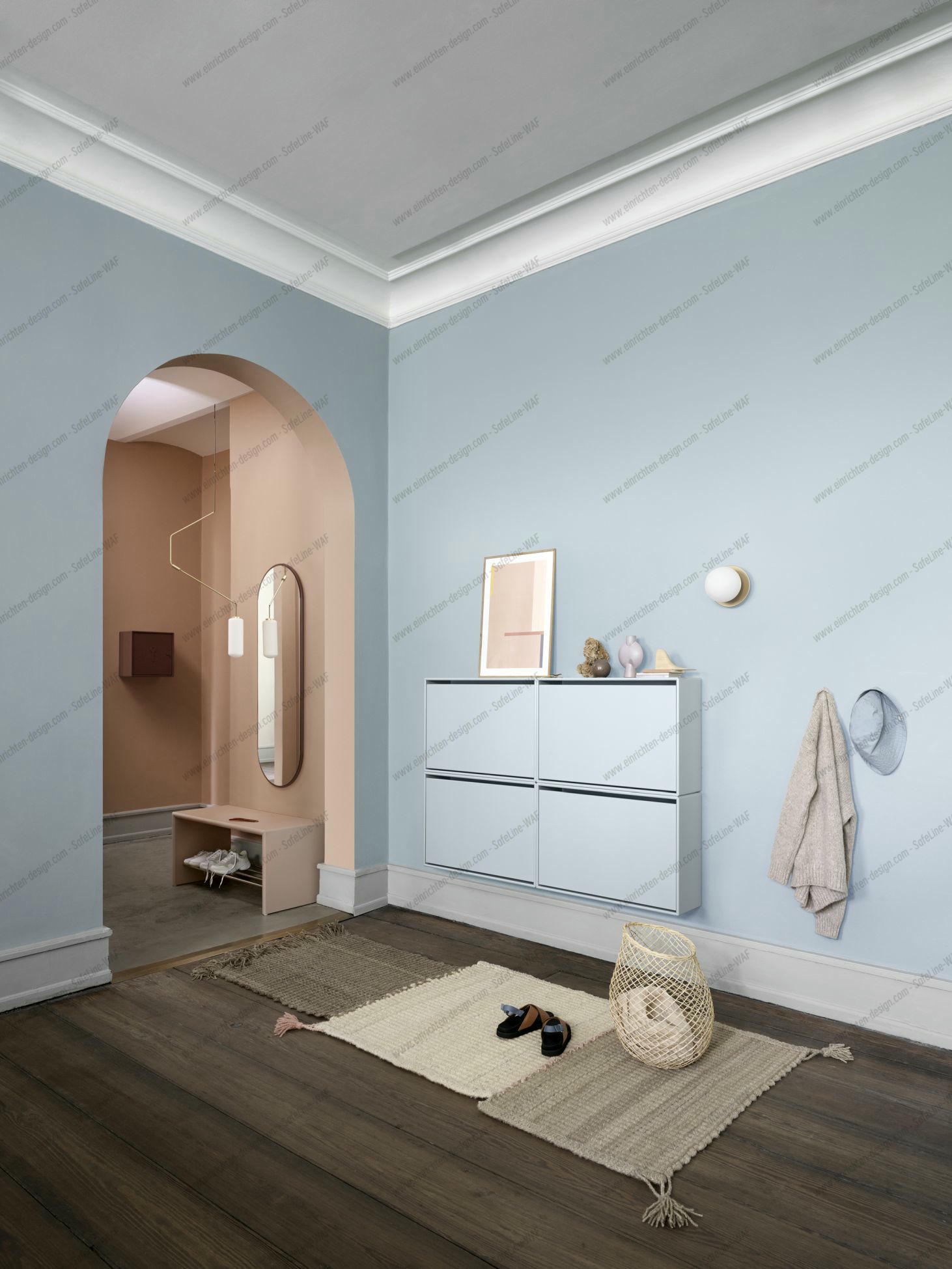 Hide Shoe cabinet Oat Montana QUICK SHIP