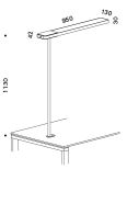 SLICE² Table Lamp Furniture shiny chrome Serien Lighting