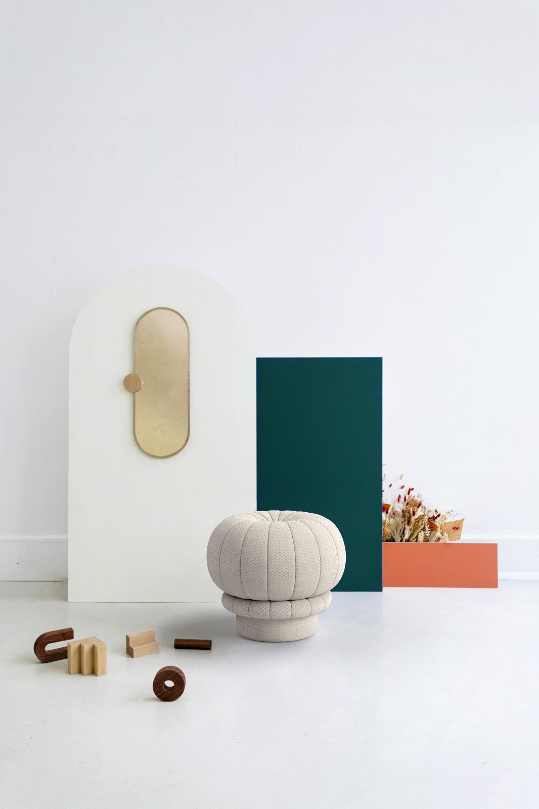 Claudie pouf stool Hartô