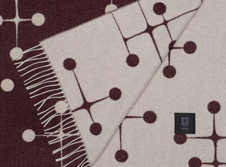 Eames Wool Blanket Bordeaux Wool Blanket Vitra LIMITED EDITION 