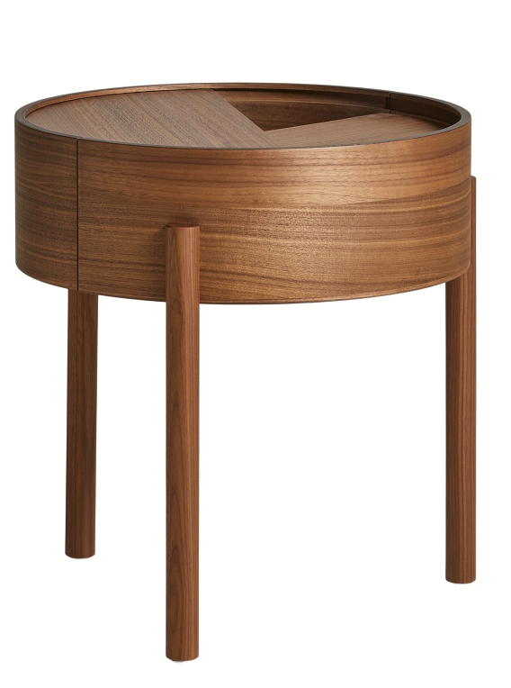 Arc Side Table Walnut Ø 42 cm Woud
