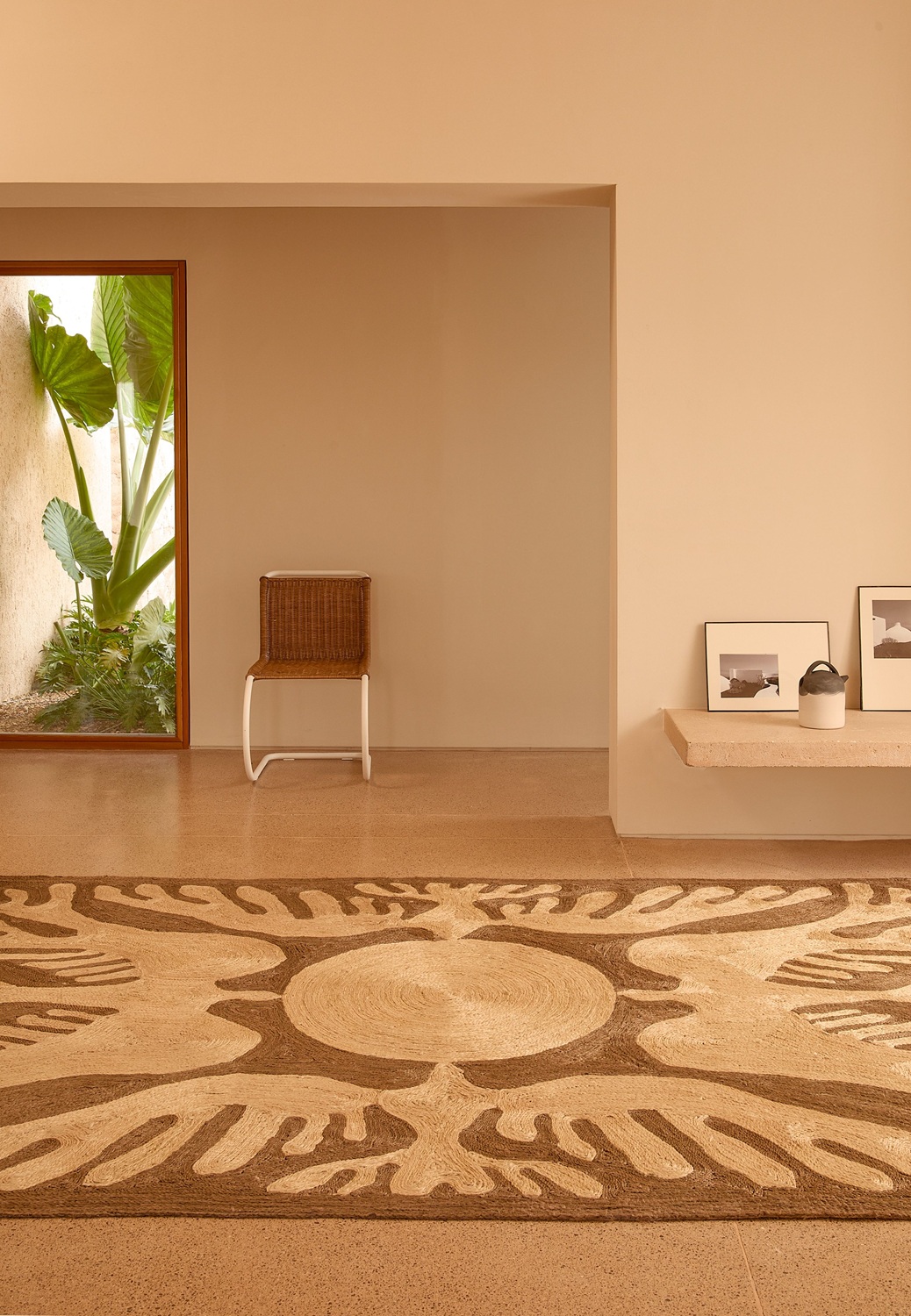 Lucia Eames Sunbirds Carpet Charcoal Nanimarquina