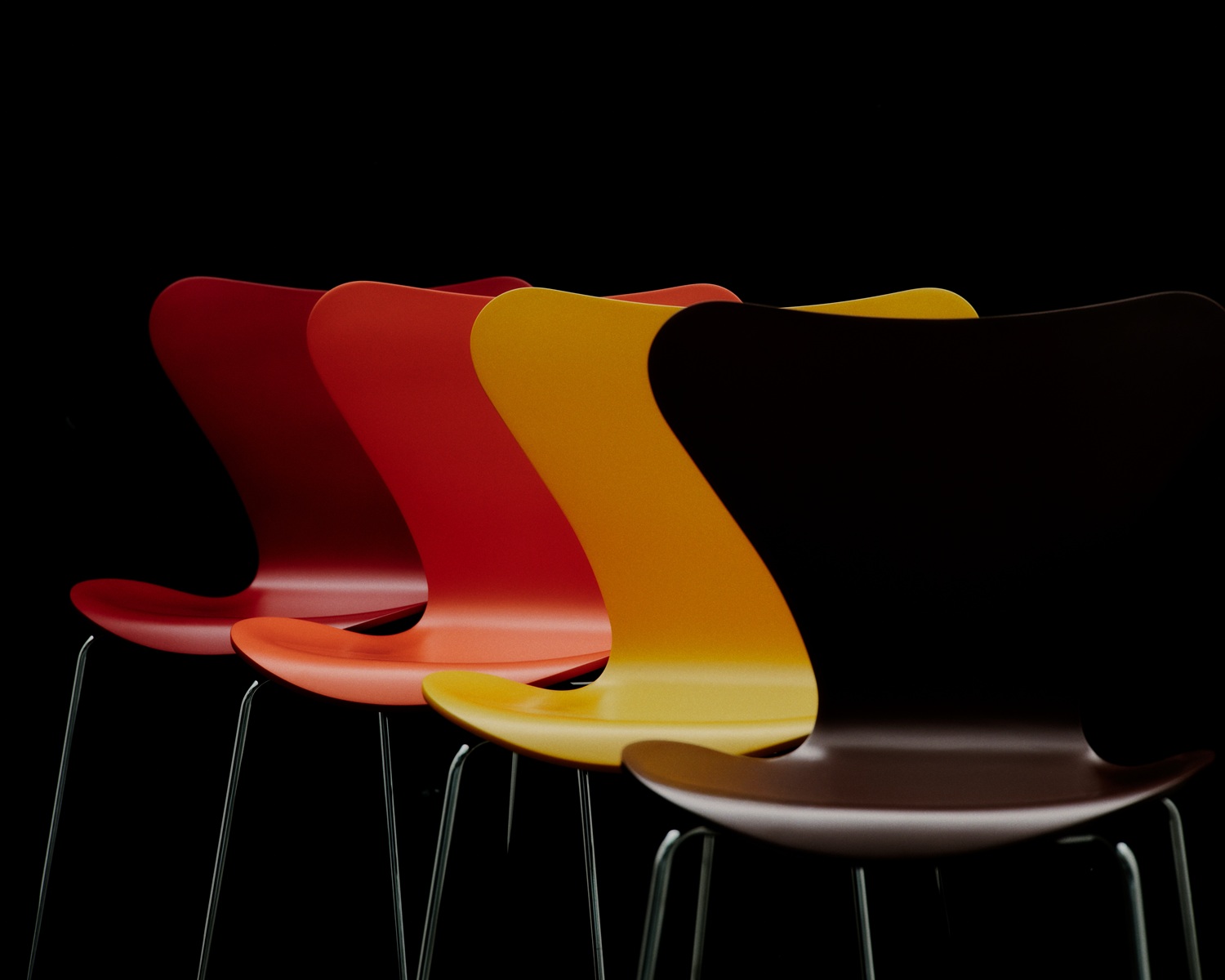 Series 7 3107 Chair Verner Panton 100 SPECIAL EDITION Fritz Hansen 