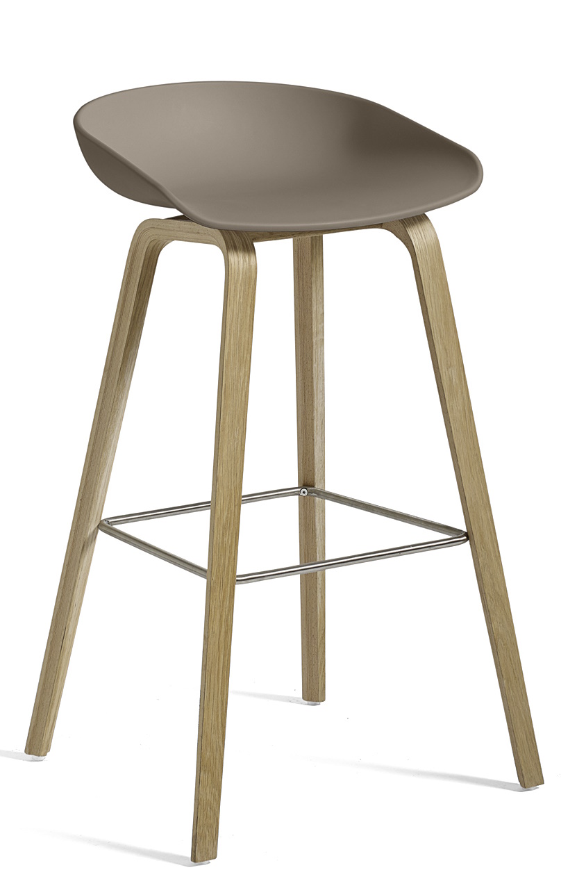 About a Stool AAS32 / AAS 32 Bar stool High Hay Oak soaped - Khaki About a Stool AAS32 / AAS 32 Bar stool High Hay Oak soaped - Khaki