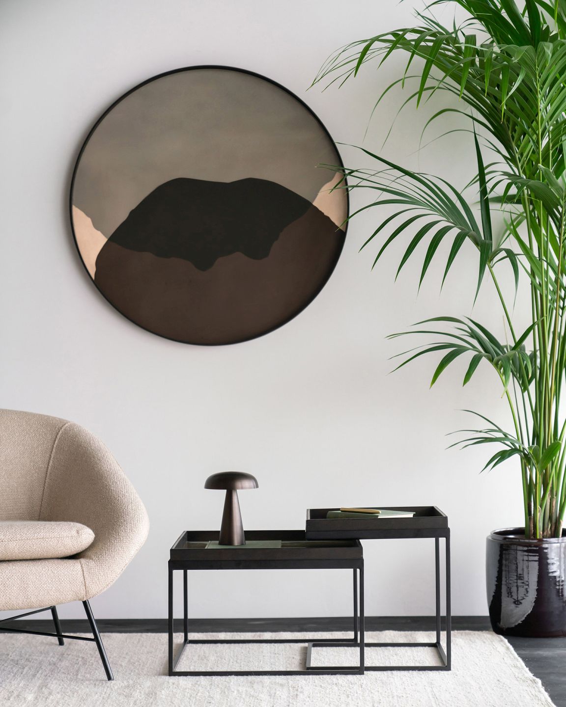 Barrow Lounge Chair off white Ethnicraft