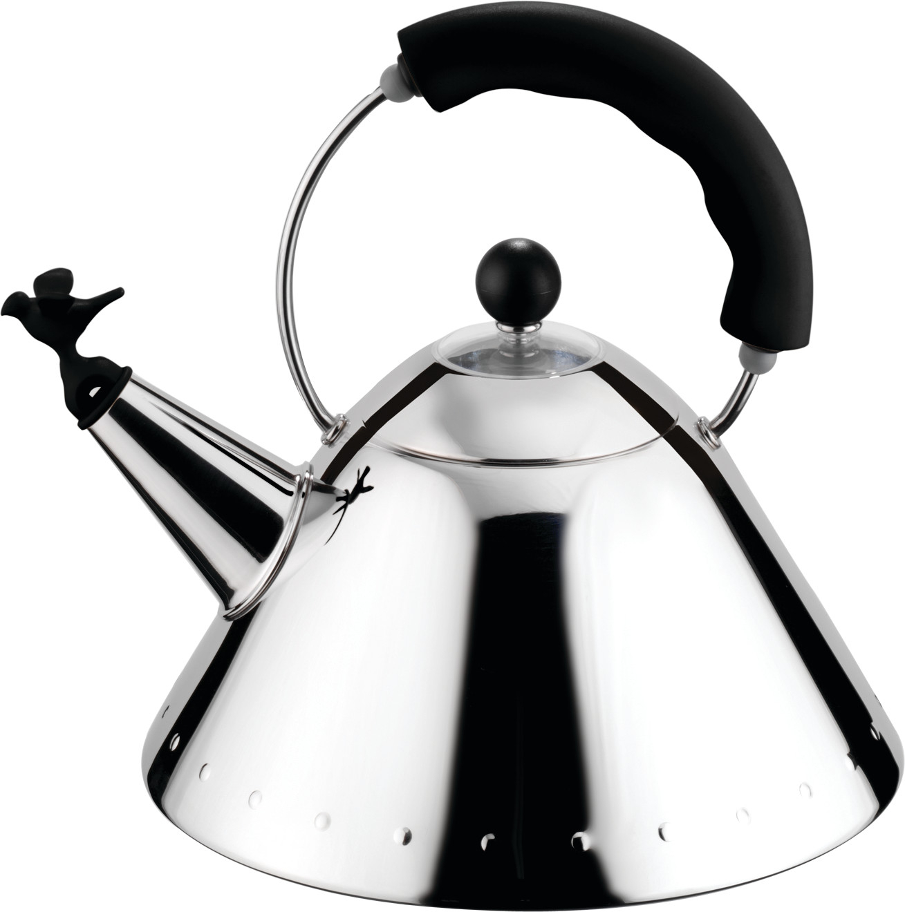 9093 B Water boiler black Alessi