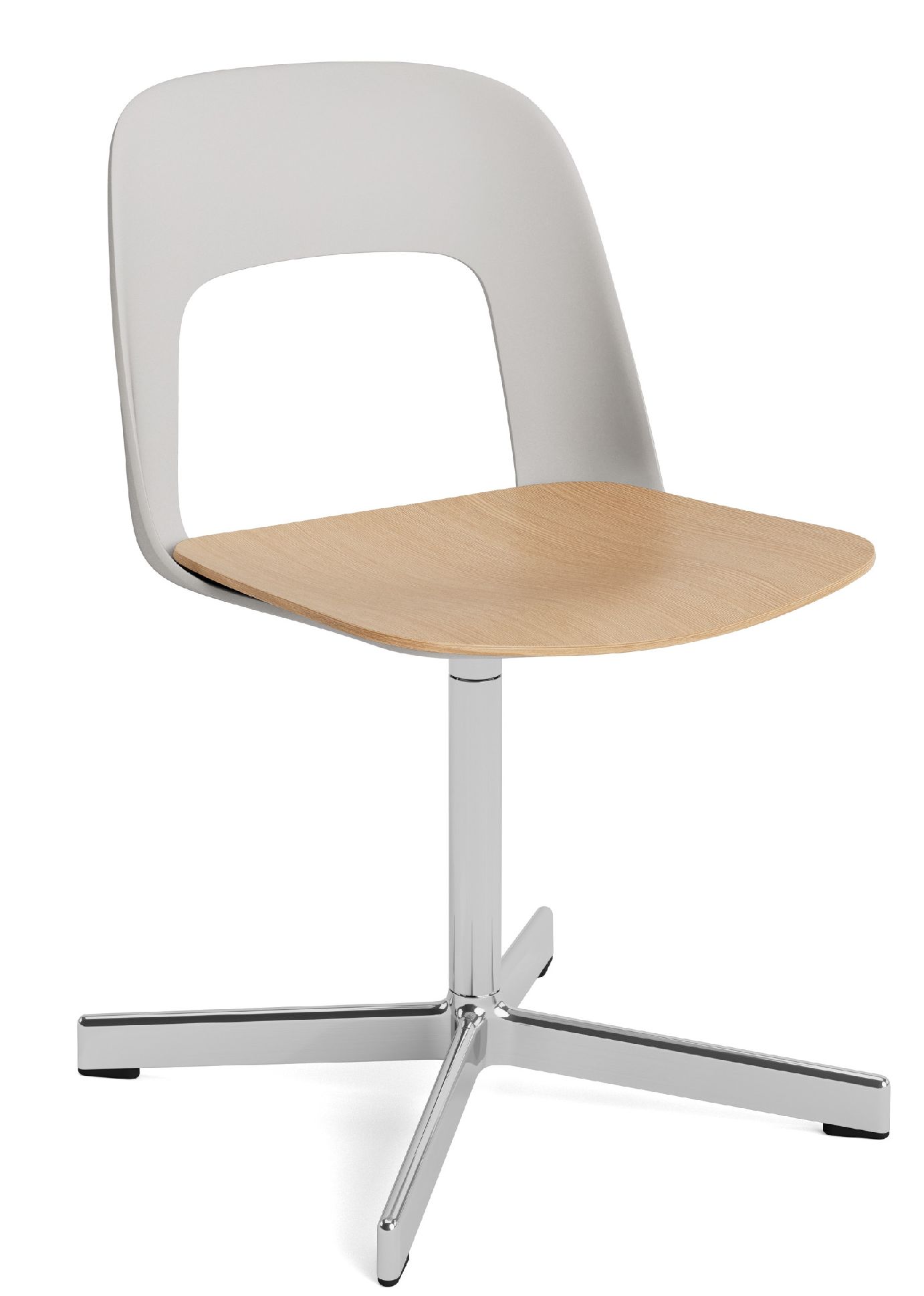 Layout Side Chair 132 4-star swivel base chair Hay 