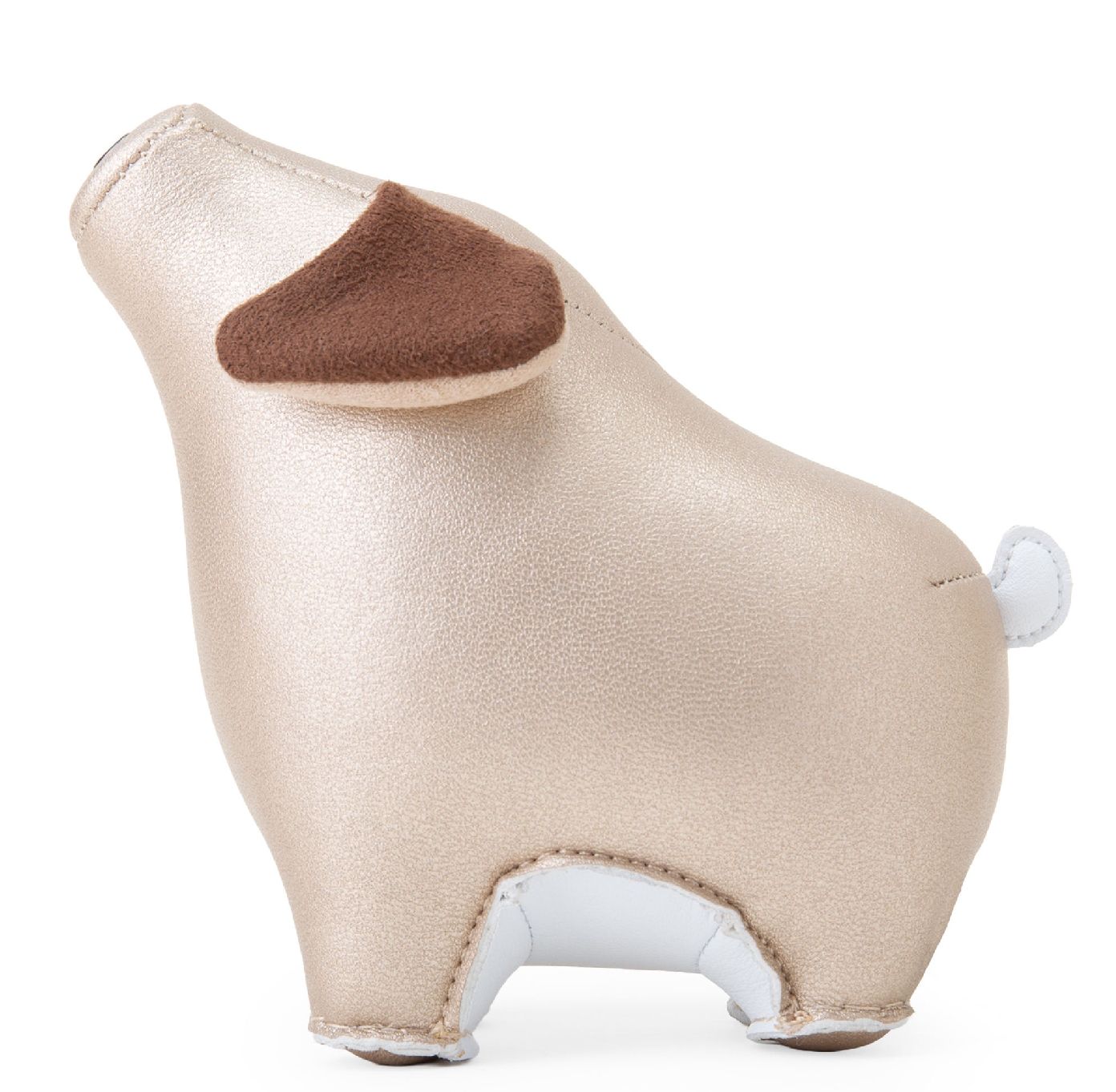 Bookend pig Piya Pearl Gold / White Züny