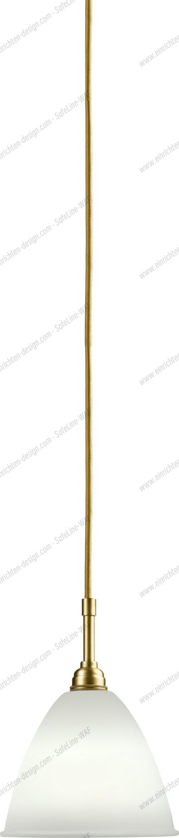 Bestlite BL 9 S pendant luminaire Gubi Bestlite Pendelleuchte mit weißem Schirm und goldenem Textilkabel. Gubi Designlampe für Wohnzimmer.