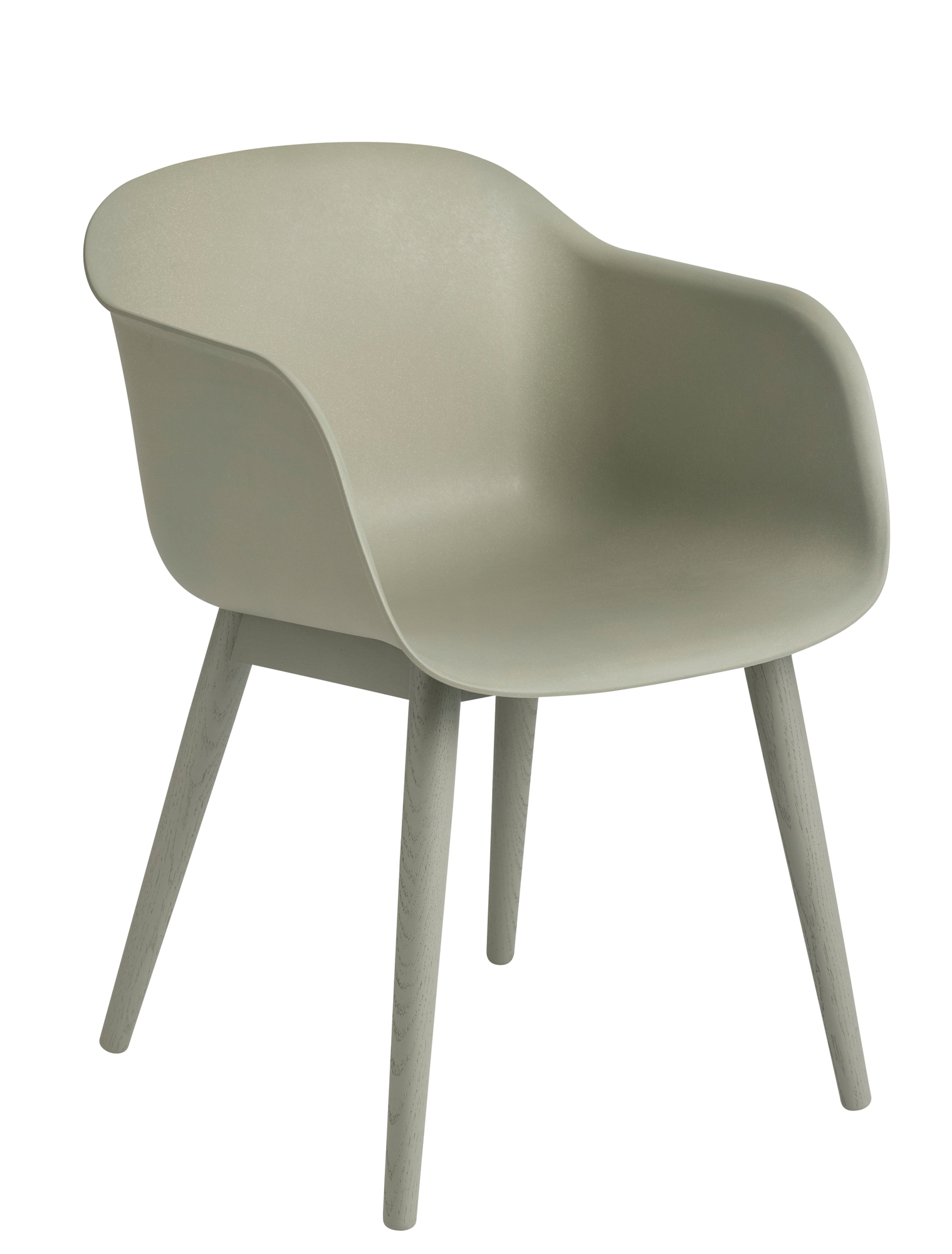 Fiber Armchair Wood Base Chair Muuto