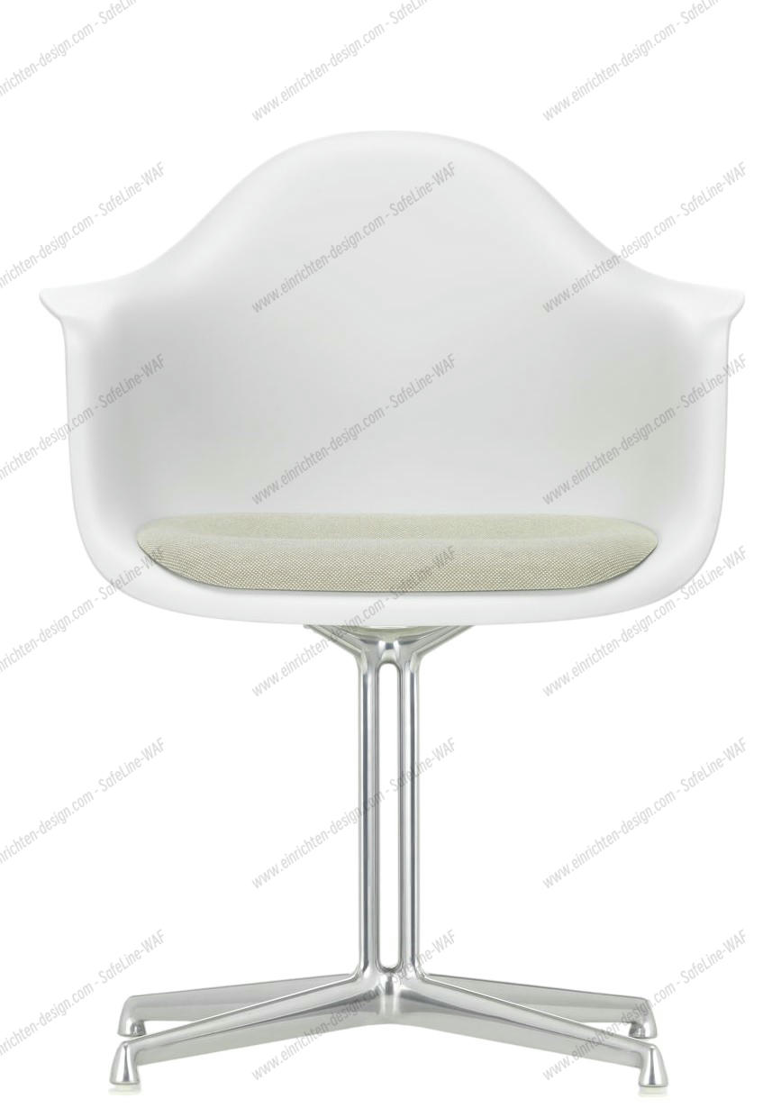 Eames Plastic Arm Chair DAL with seat cushion Vitra