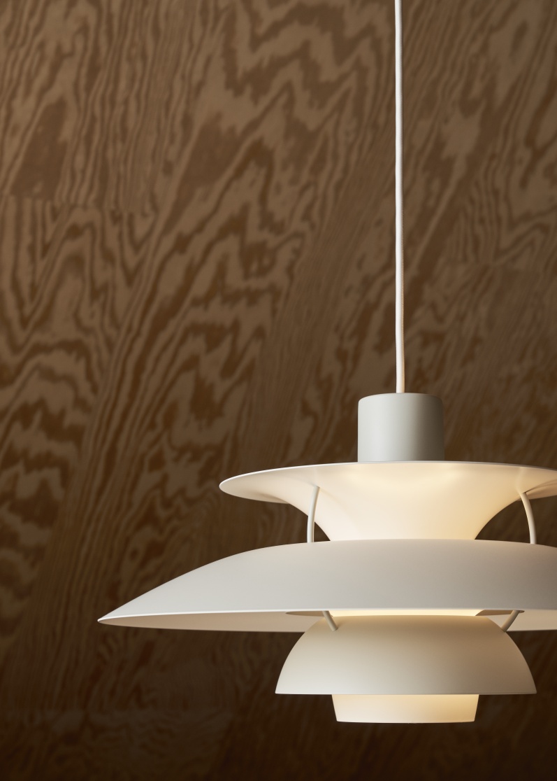 PH 5 Monochrome Pendant light Louis Poulsen Dusty Indigo