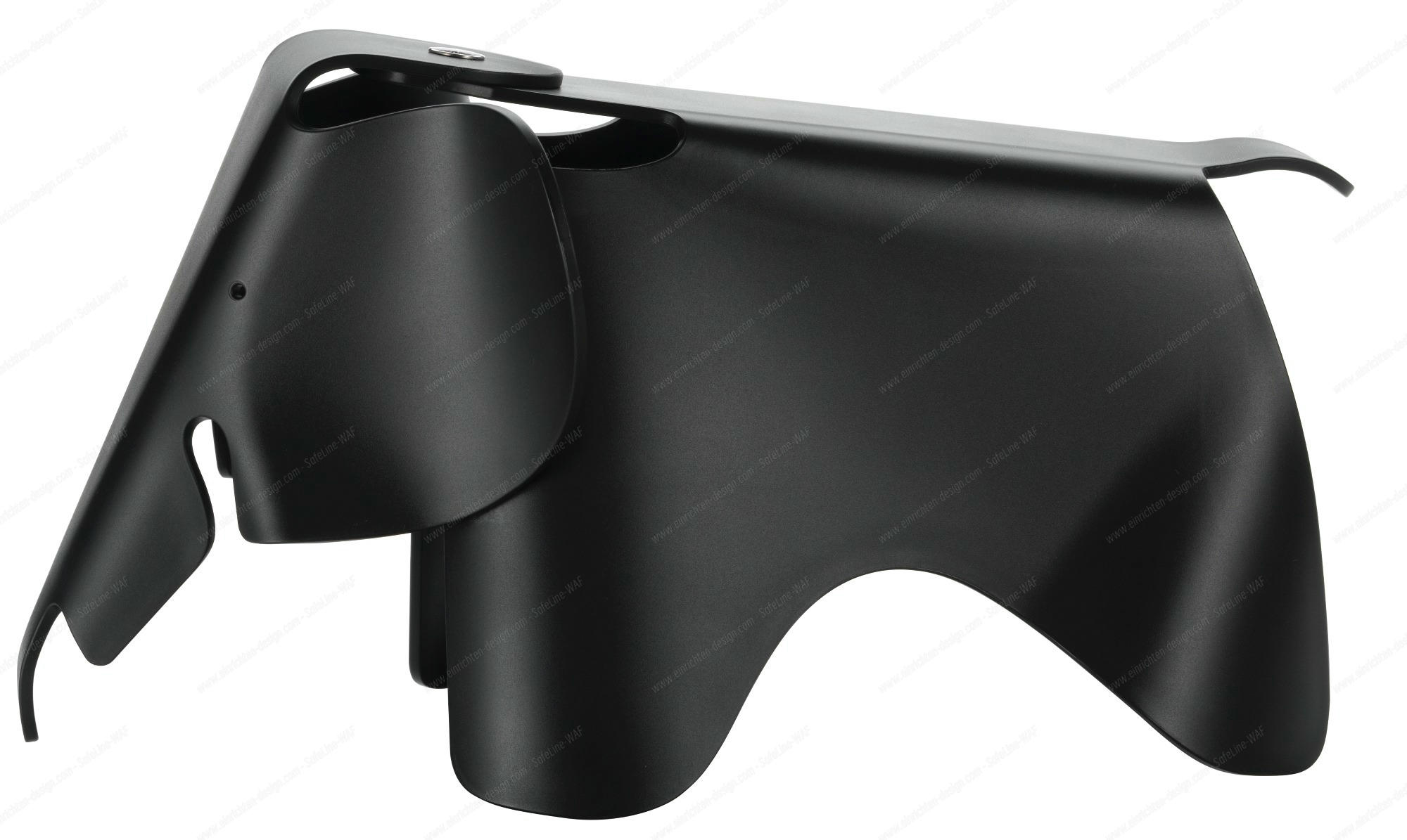 Eames Elephant klein Vitra-tiefschwarz