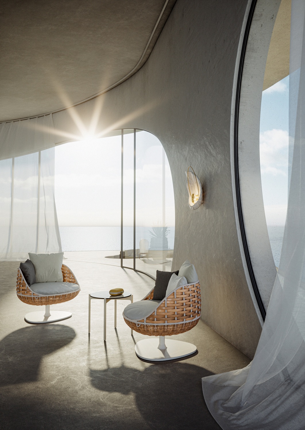 SWINGREST Lounge Chair swivel Dedon