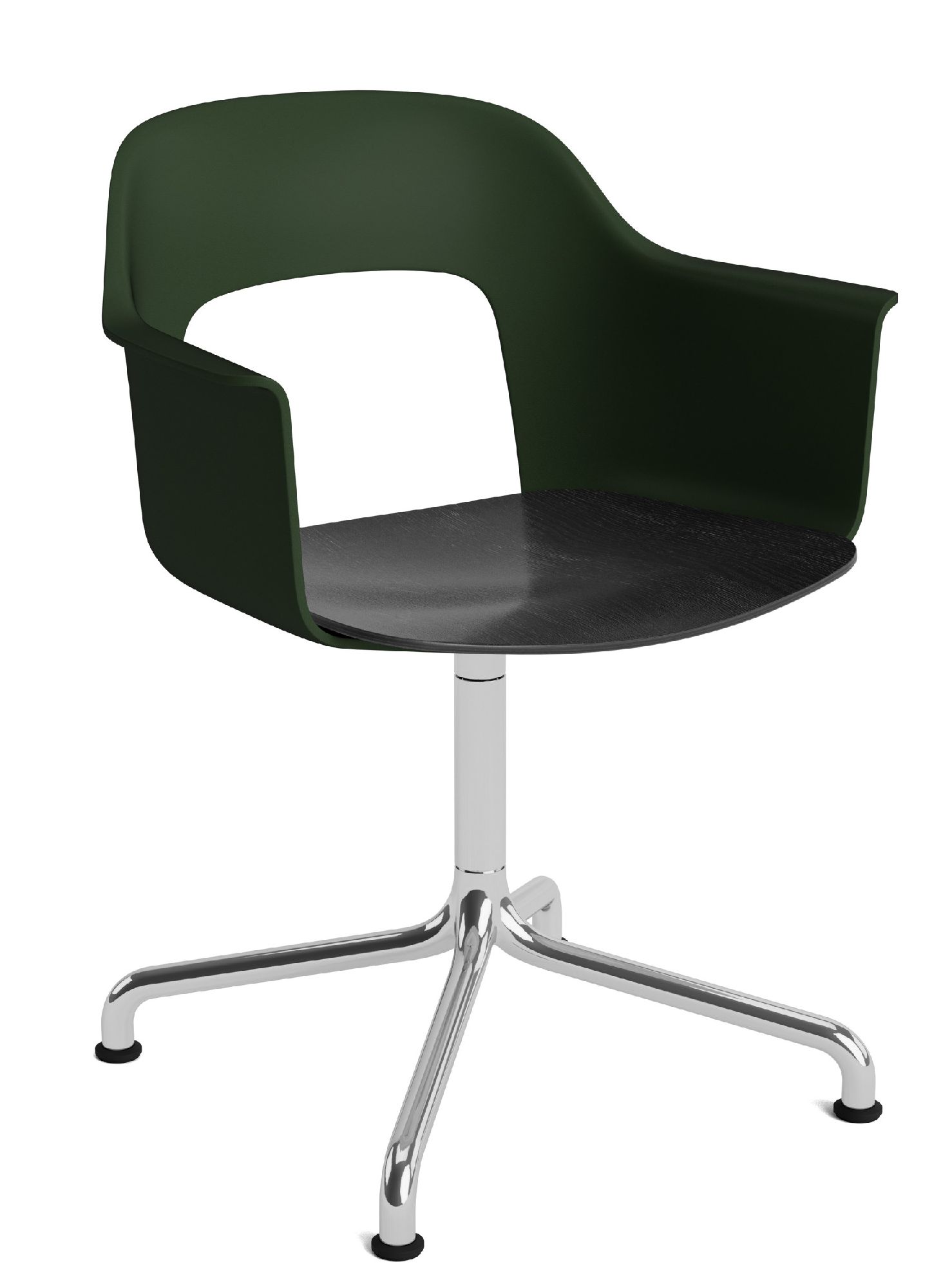 Layout Armchair 252 Armchair 4-star base swivel base with curved base Hay  